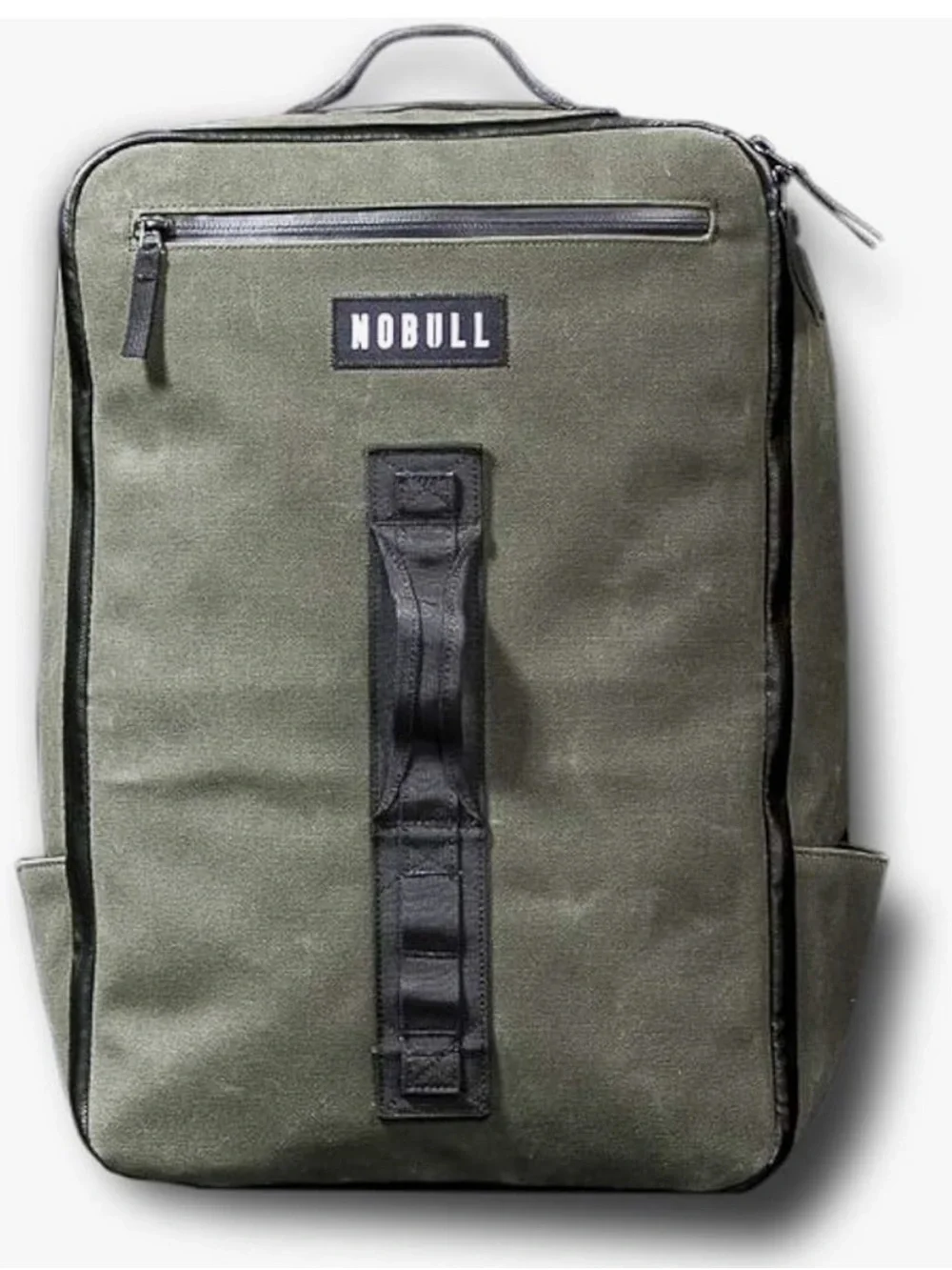 NOBULL Olive Green Waxed Canvas Backpack